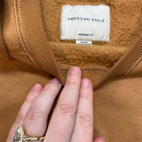 Women's American Eagle Everyday Luxe Crew Neck Sweatshirt Fleece Lining Fall - Picture 5 of 5